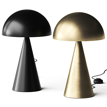 Modern Arc Table Lamp: Sleek Design 3D model image 1 
