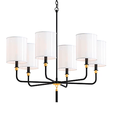 Beckham 2014: Modern Chandelier with V-Ray Render 3D model image 1 