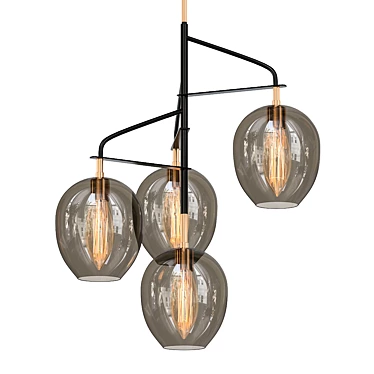 Troy Odyssey Chandelier: Elegantly Illuminate Your Space 3D model image 1 