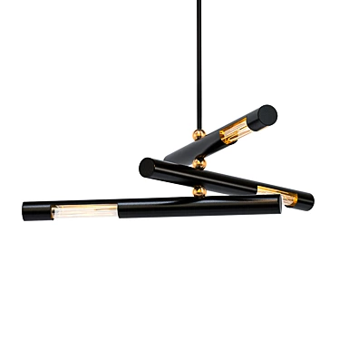 Elegant Hendrix 3-Light Chandelier 3D model image 1 