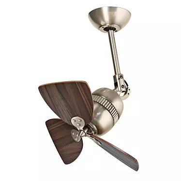 Elegant Vedra Ceiling Fan 3D model image 1 