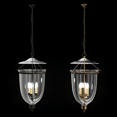 Lincoln Globe Lantern: Timeless Elegance 3D model image 1 