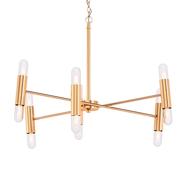 Elegant Bourne Chandelier 3D model image 1 