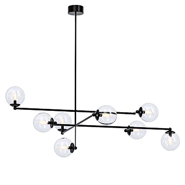 Elegant Libra Chandelier 3D model image 1 