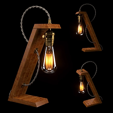 Vintage Edison Bulb - Illuminate Your Space 3D model image 1 