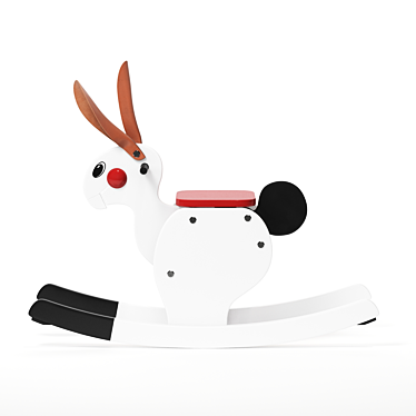 Burke Rocking Rabbit: Modern Elegance 3D model image 1 