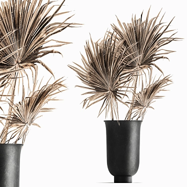 Elegant Palm Leaf Bouquet 3D model image 1 