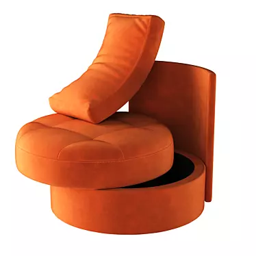 WingRound Armchair: Stylish Comfort for Your Home 3D model image 1 