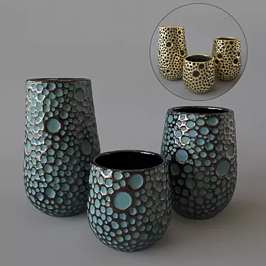 Modern Glass Vase: 3Dmax 2013 3D model image 1 