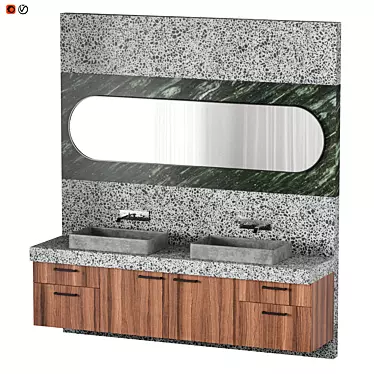 Saransh Bathroom - Stylish and Functional 3D model image 1 