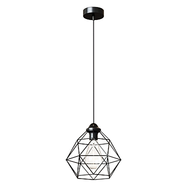 Modern Black Chandelier VITALUCE Tara 3D model image 1 