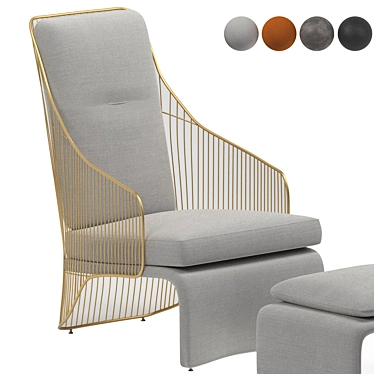 Elegant Colette - Minotti: Timeless Luxury 3D model image 1 