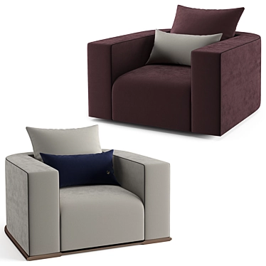 Fendi Casa Memoire Lite Armchair 3D model image 1 
