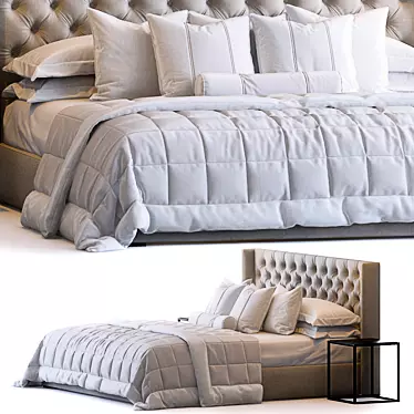 Adler King Bed - Restoration Hardware 3D model image 1 