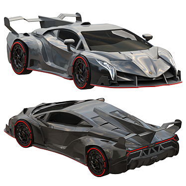 Sleek Lamborghini Veneno Replica 3D model image 1 