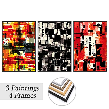 Versatile Set of Wall Paintings 3D model image 1 