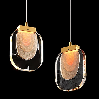 Stylish Helina Pendant Lamp 3D model image 1 