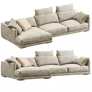 Bristol Sofa: Poliform Elegance 3D model image 1 