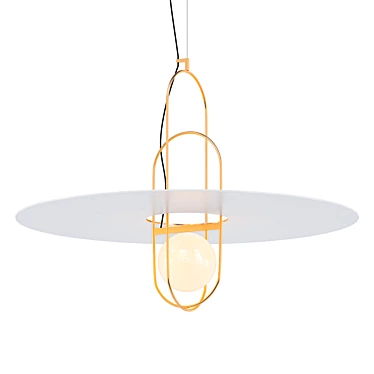 Elegant Setareh Pendant Light 3D model image 1 