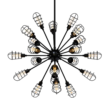 Luxury Tirtoff Chandelier: Exquisite Elegance 3D model image 1 