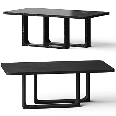 Versatile CB2 Dining Table: Stylish and Functional 3D model image 1 