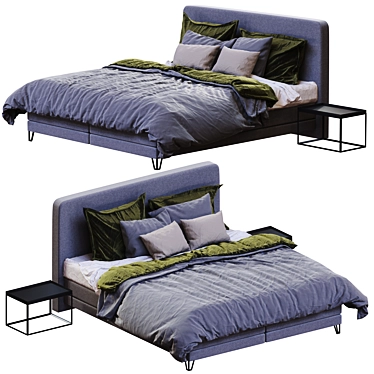 Bed Bokara Grey