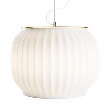 Opalite Pendant Light: Canelé 3D model image 1 