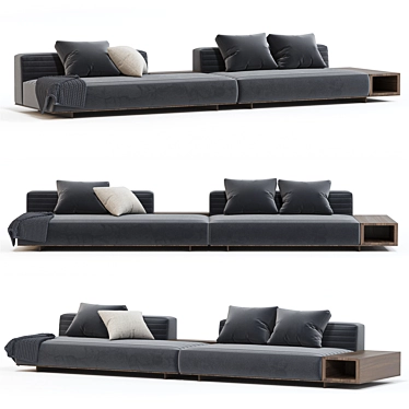 Modern Comfort: Minotti Roger Sofa 3D model image 1 