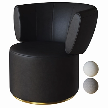 Modern Elegance: Rolf Benz Armchair 684 3D model image 1 