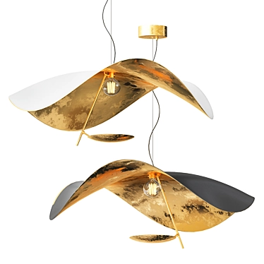 Elegant Lederam Manta S1 Pendant 3D model image 1 