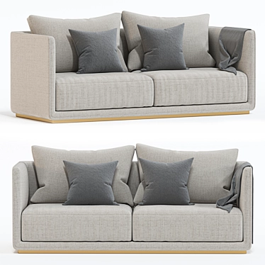 Elegant Denning Sofa for Perfect Interior 3D model image 1 
