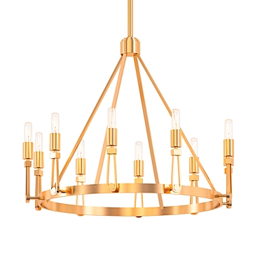 Thomas O'Brien Alpha Grande Chandelier 3D model image 1 