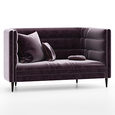 Elvie RD ArianeSke Velvet Sofa 3D model image 1 
