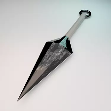 Stealth Black Ninja Kunai 3D model image 1 