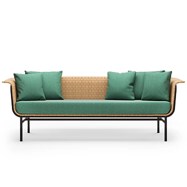 Sleek Lounge Sofa: Wicked 3S 3D model image 1 