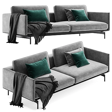 Modern and Luxurious Rolf Benz LIV Sofa 3D model image 1 