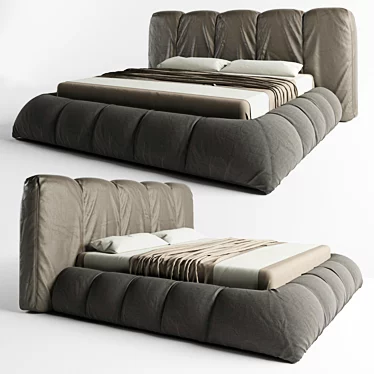 Mobili Double Bed, 200x200 cm 3D model image 1 