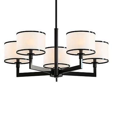 Luxury Five-Light Chandelier 3D model image 1 