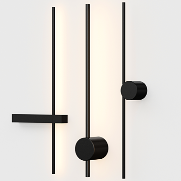 Modern Wall Lamp Set 3D model image 1 