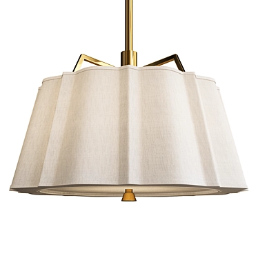 Humphrey Pendant Light: Sleek and Stylish Illumination 3D model image 1 