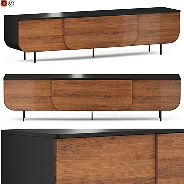 Elegant Bloom Sideboard: Milla & Milli 3D model image 1 