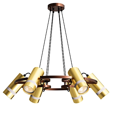 Harper Pendant Chandelier - Modern Centimeter Design 3D model image 1 