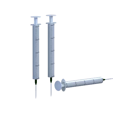 3D Syringe Model Archive - MAX, OBJ, FBX 3D model image 1 