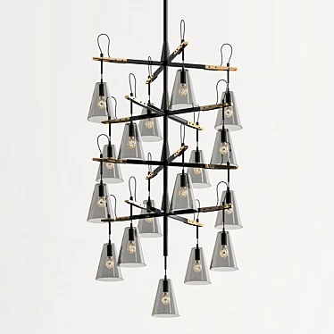 Luxury Vail Chandelier: Exquisite Design 3D model image 1 