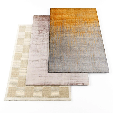 High-Resolution Carpets Set (5 Pieces) 3D model image 1 