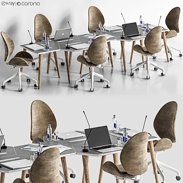 Modern Conference Table 21 3D model image 1 