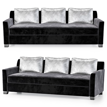 Modern Philippe Hurel Flann Sofa 3D model image 1 