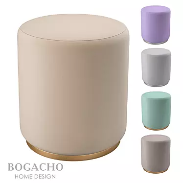 Enzo Ottoman Pouf 3D model image 1 