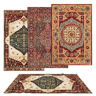 Versatile Rug Set: 6 Variations 3D model image 1 