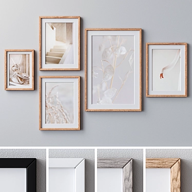 Versatile Set of Wall Paintings 3D model image 1 